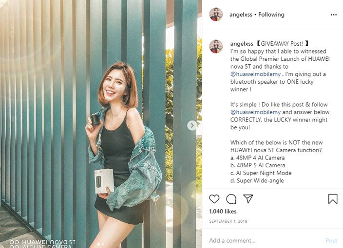 Influencer angelxss on Instagram | Influencer Marketing Agency in Malaysia - MYSense