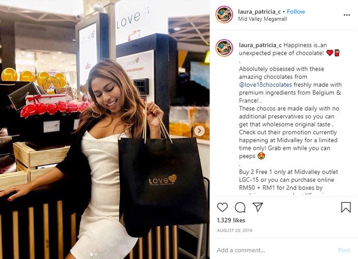 Laura Patricia Instagram | Influencer Marketing Agency in Malaysia - MYSense
