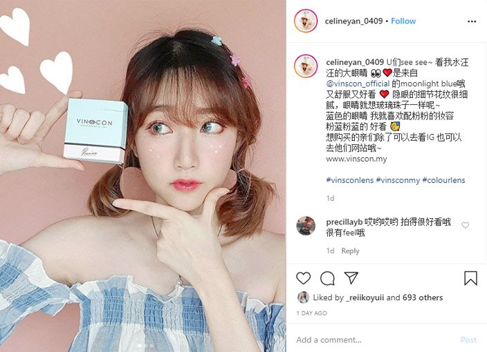Celine Yan Instagram | Influencer Marketing Agency in Malaysia - MYSense