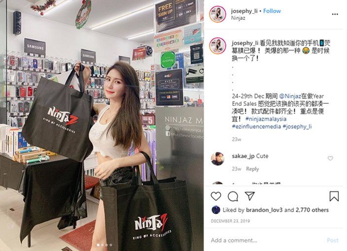 Josephy Li Instagram | Influencer Marketing Agency in Malaysia - MYSense