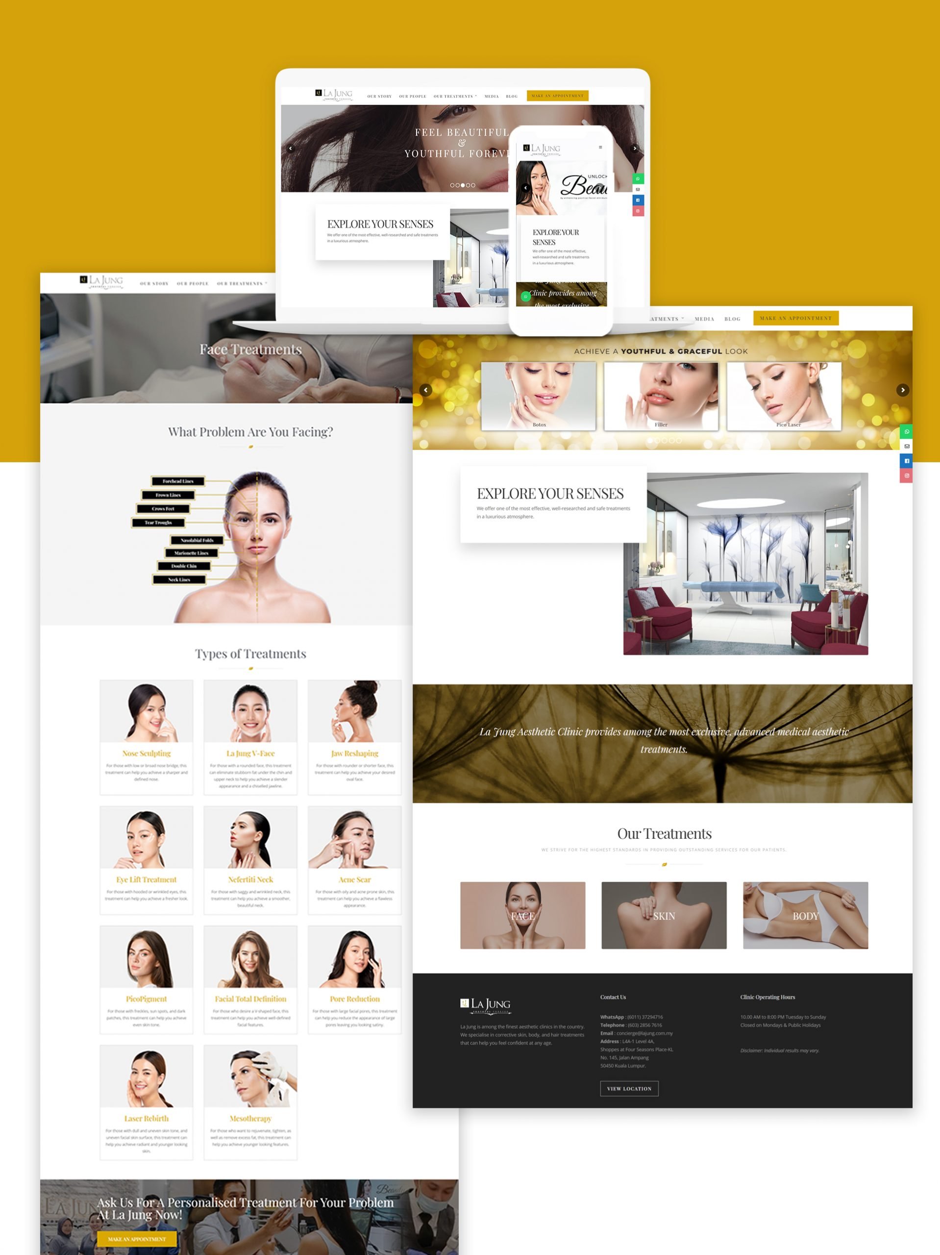 La Jung Website design preview | Digital Marketing Service in Malaysia - MYSense
