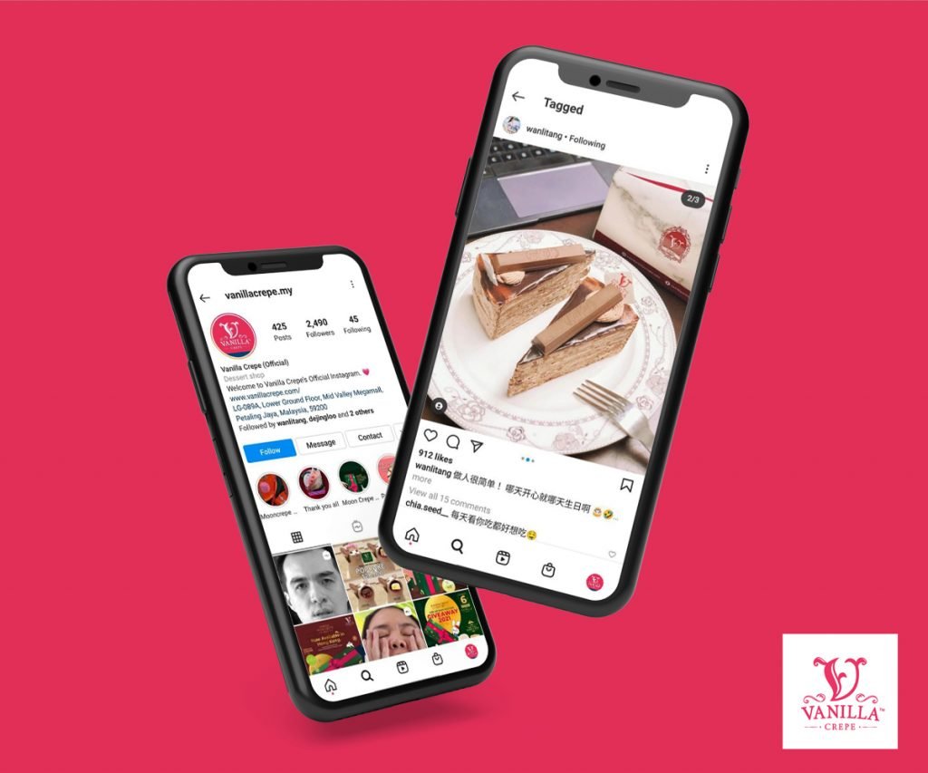 Influencer Marketing Service in Malaysia - Vanilla Crepe & Wan Li Tang on Instagram | MYSense