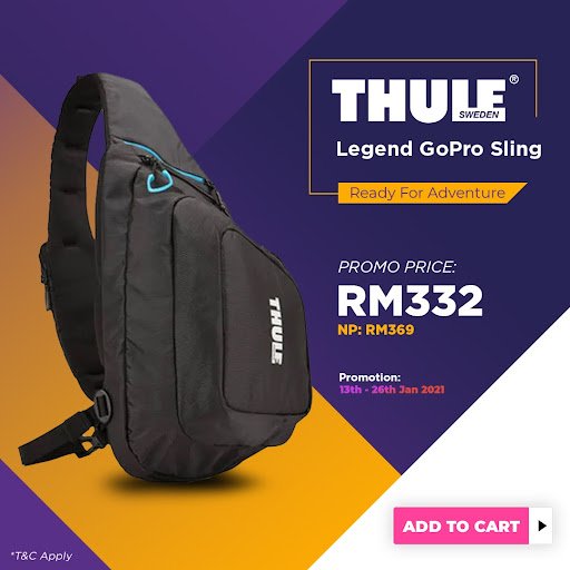 Thule Sweden Legend GoPro Sling Promotion | Digital Marketing Service in Malaysia - MYSense