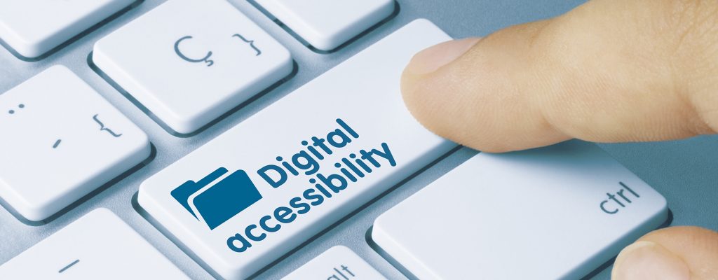 Digital accessibility button
